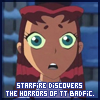 Starfire discovers the horrors of TT badfic.